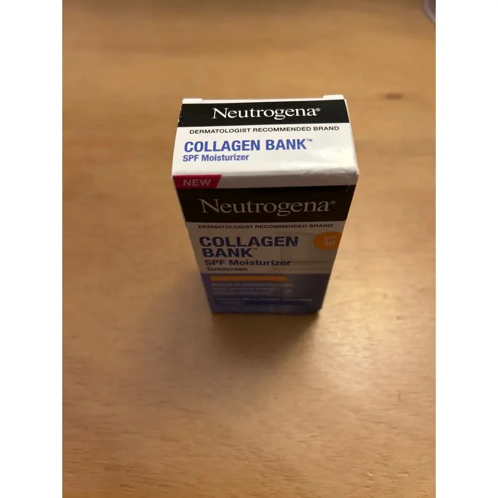 New Neutrogena Collagen Bank SPF 30 Daily Face Moisturizer Sunscreen 0.5oz
